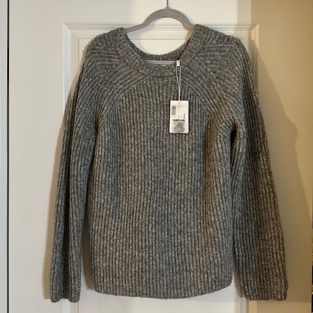 NWT Women’s Helmet Lang Grey Sweater Size M